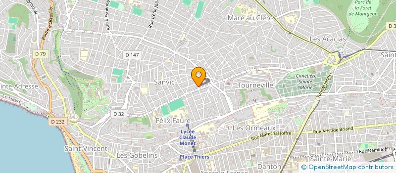 localisation de l'entreprise MADAME AMELIE BEAULIEU  LE HAVRE