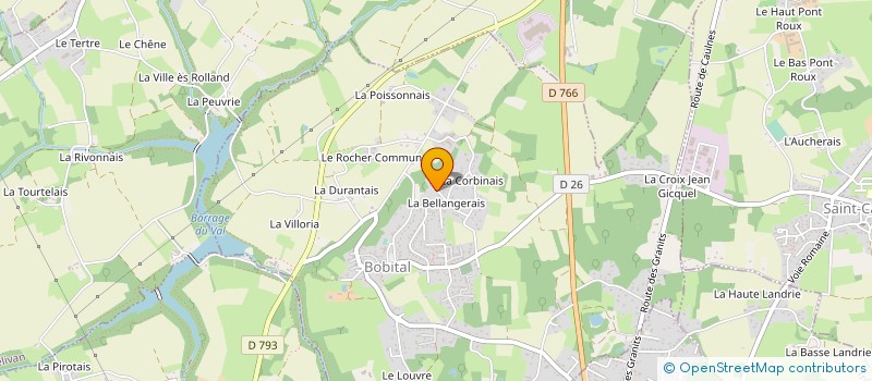 localisation de l'entreprise MADAME AMELIE BEDEL  BOBITAL