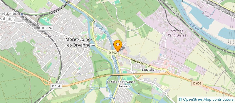 localisation de l'entreprise MADAME AMELIE BEILLARD-BEVILACQUA  MORET-LOING-ET-ORVANNE