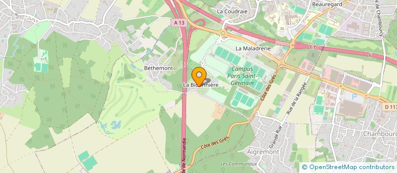 localisation de l'entreprise MADAME AMELIE BELARBI  POISSY