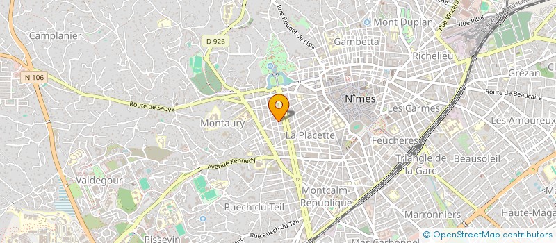 localisation de l'entreprise MADAME AMELIE BELIN  NIMES