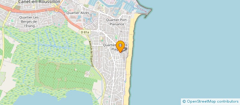 localisation de l'entreprise MADAME AMELIE BELLU  CANET-EN-ROUSSILLON