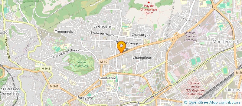 localisation de l'entreprise MADAME AMELIE BELMONT  CLERMONT-FERRAND