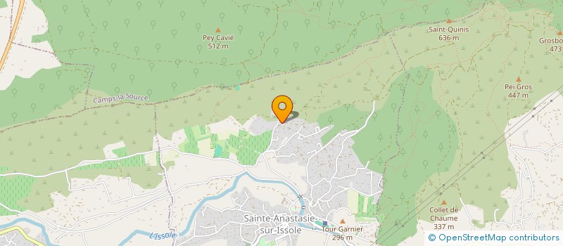 localisation de l'entreprise MADAME AMELIE BERGEON  SAINTE-ANASTASIE-SUR-ISSOLE