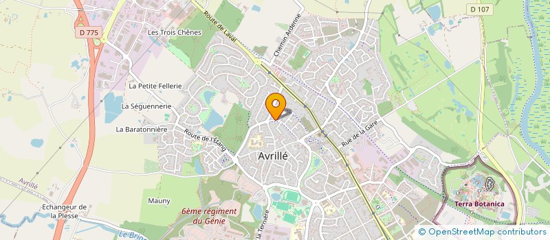 localisation de l'entreprise MADAME AMELIE BERGER  AVRILLE