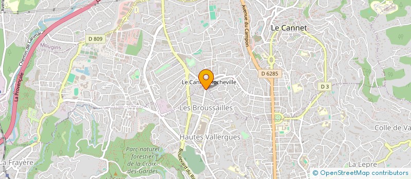 localisation de l'entreprise MADAME AMELIE BERGERON à CANNES