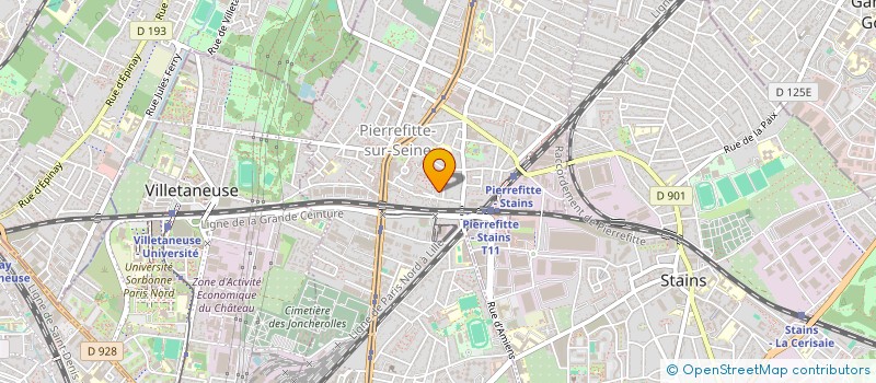 localisation de l'entreprise MADAME AMELIE BERNARD à PIERREFITTE-SUR-SEINE