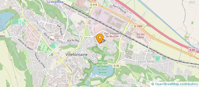 localisation de l'entreprise MADAME AMELIE BERT  VAULX-MILIEU