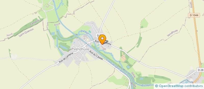 localisation de l'entreprise MADAME AMELIE BERTELOOT  VENDHUILE