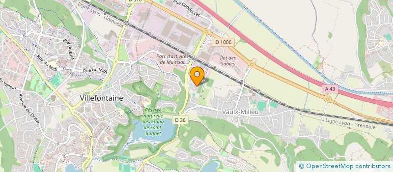 localisation de l'entreprise MADAME AMELIE BERTHET  VAULX-MILIEU