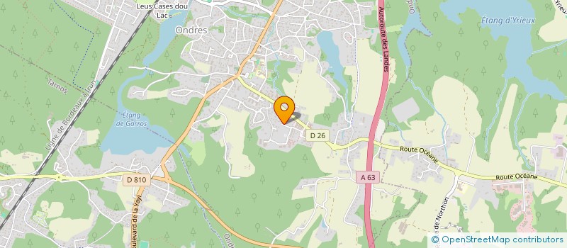 localisation de l'entreprise MADAME AMELIE BERTIN  ONDRES