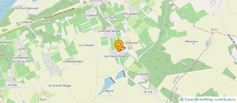 localisation de l'entreprise MADAME AMELIE BERTIN  MOSNES