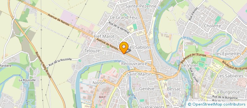 localisation de l'entreprise MADAME AMELIE BERTON à NIORT