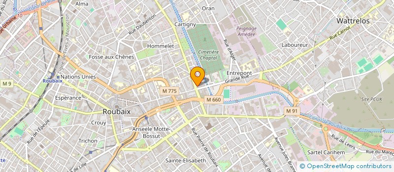 localisation de l'entreprise MADAME AMELIE BEUNE  WASQUEHAL