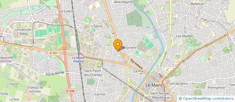 localisation de l'entreprise MADAME AMELIE BEZIAU  LA CHAPELLE-SAINT-AUBIN