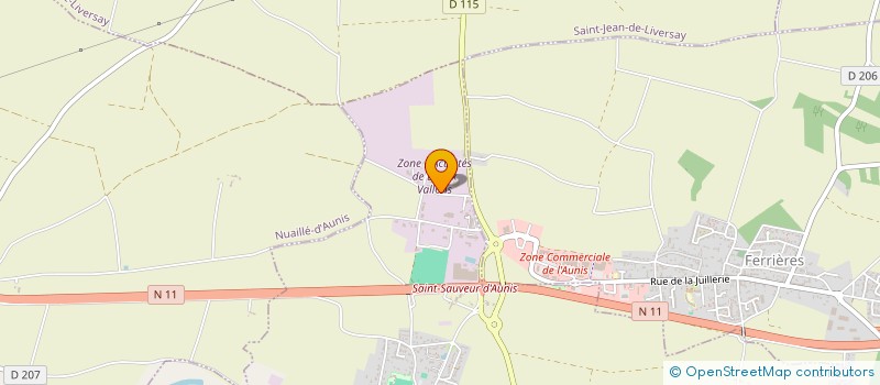 localisation de l'entreprise MADAME AMELIE BIDAUD  LE GUE D'ALLERE