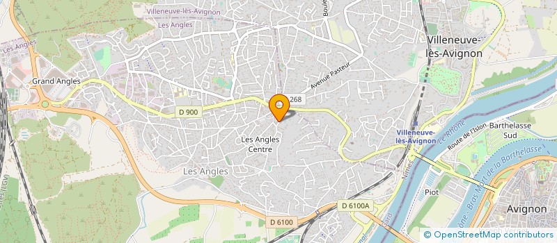 localisation de l'entreprise MADAME AMELIE BIZALION  LES ANGLES