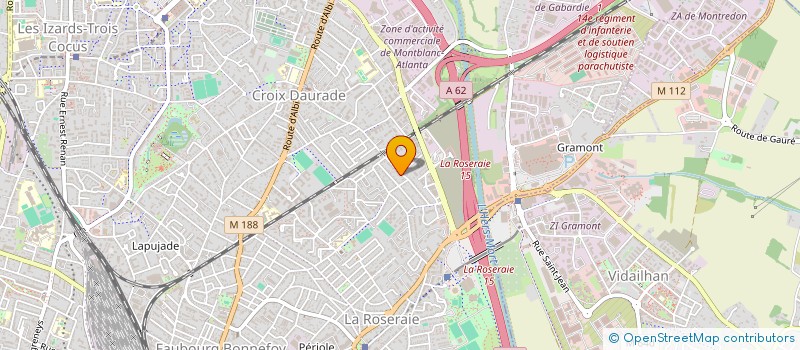 localisation de l'entreprise MADAME AMELIE BLACHERE  TOULOUSE
