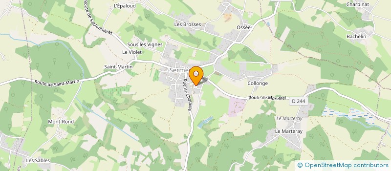 localisation de l'entreprise MADAME AMELIE BLANCHAIN  SERMERIEU