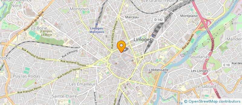 localisation de l'entreprise MADAME AMELIE BLANCHET à LIMOGES