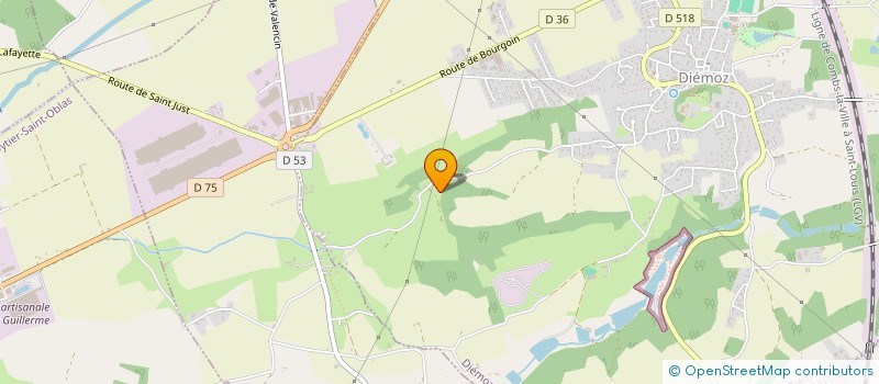 localisation de l'entreprise MADAME AMELIE BLANCHIN  DIEMOZ