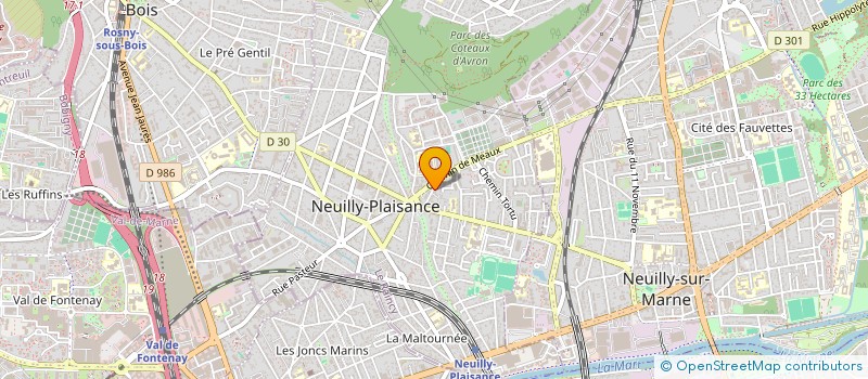 localisation de l'entreprise MADAME AMELIE BOIS à NEUILLY-PLAISANCE