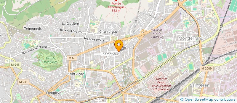 localisation de l'entreprise MADAME AMELIE BONNAFOUX  CLERMONT-FERRAND