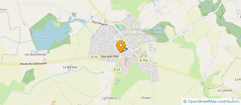 localisation de l'entreprise MADAME AMELIE BONNEAU à LES LANDES-GENUSSON