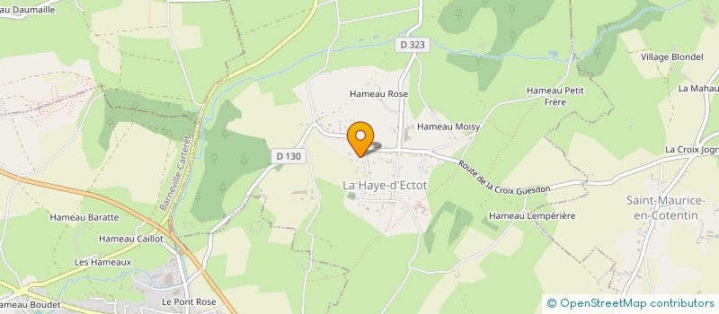 localisation de l'entreprise MADAME AMELIE BONVALET  LA HAYE-D'ECTOT