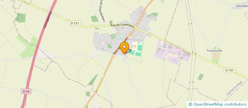 localisation de l'entreprise MADAME AMELIE BORKOWSKI  FROISSY