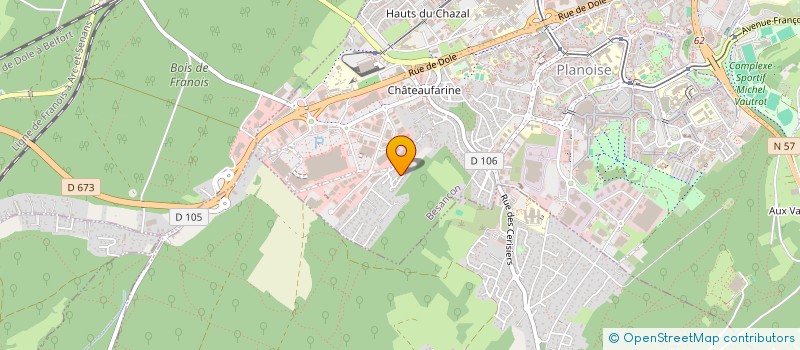 localisation de l'entreprise MADAME AMELIE BOUCHARD  BESANCON