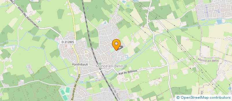 localisation de l'entreprise MADAME AMELIE BOUCHARDON  MONCE-EN-BELIN