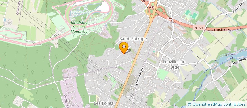 localisation de l'entreprise MADAME AMELIE BOUCHENOT  LINAS