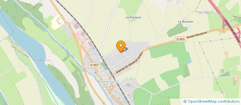 localisation de l'entreprise MADAME AMELIE BOUGEARD-DONNEGER à BONNY-SUR-LOIRE