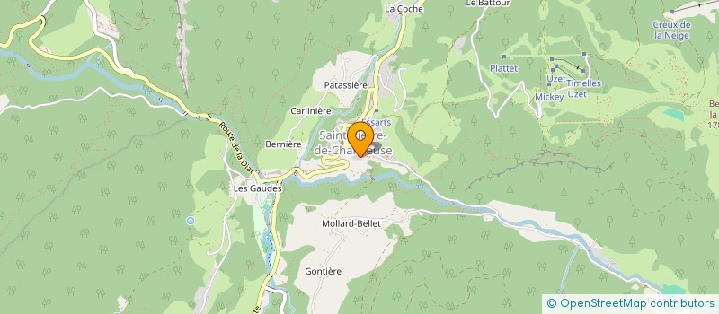 localisation de l'entreprise MADAME AMELIE BOULANGER  SAINT-PIERRE-DE-CHARTREUSE