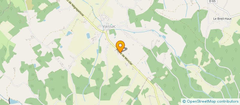 localisation de l'entreprise MADAME AMELIE BOURDONCLE  VAISSAC