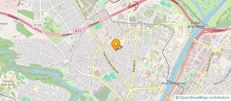 localisation de l'entreprise MADAME AMELIE BOUREAU  ANGERS