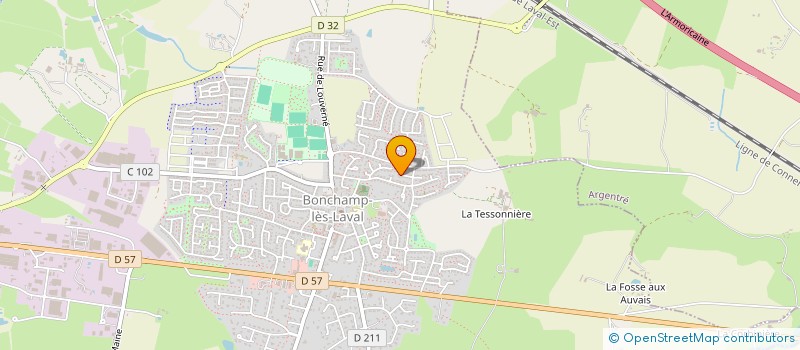 localisation de l'entreprise MADAME AMELIE BOUVIER  BONCHAMP-LES-LAVAL