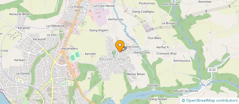 localisation de l'entreprise MADAME AMELIE BREGEAUT  CONCARNEAU