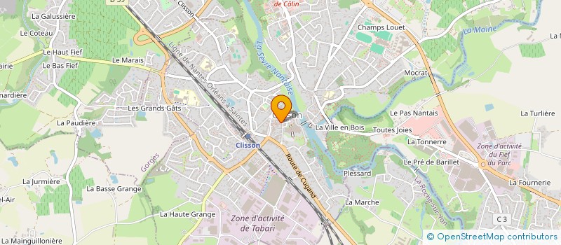 localisation de l'entreprise MADAME AMELIE BRIAND à CLISSON