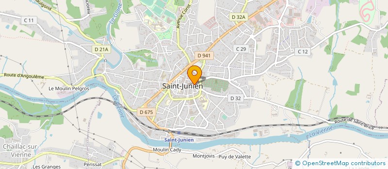 localisation de l'entreprise MADAME AMELIE BRUGERON à SAINT-JUNIEN