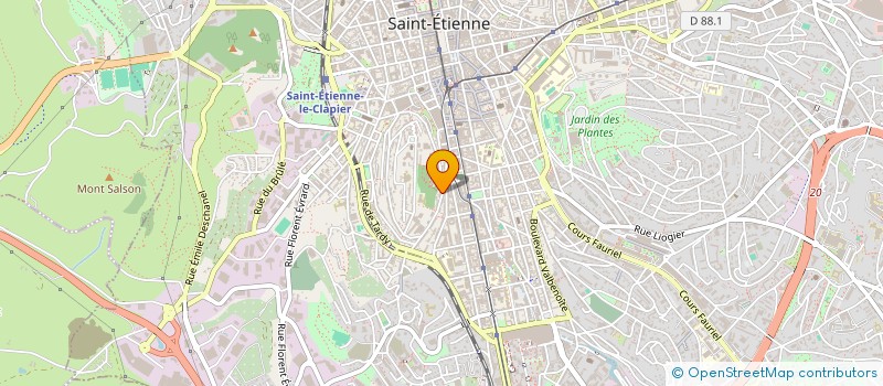 localisation de l'entreprise MADAME AMELIE BRUN  SAINT-ETIENNE