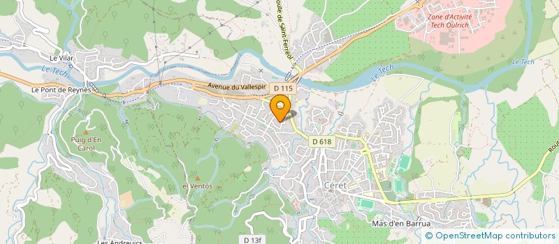 localisation de l'entreprise MADAME AMELIE CEDO  CERET