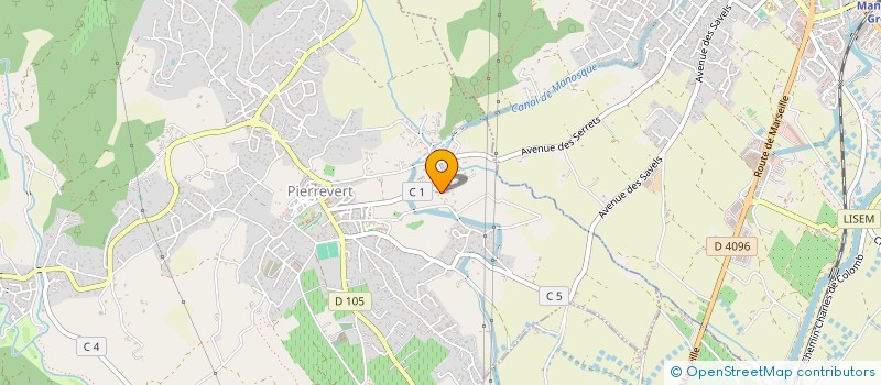 localisation de l'entreprise MADAME AMELIE CHABAL  PIERREVERT