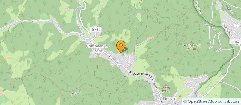 localisation de l'entreprise MADAME AMELIE CHAPPUIS  SAINTE-CROIX-AUX-MINES