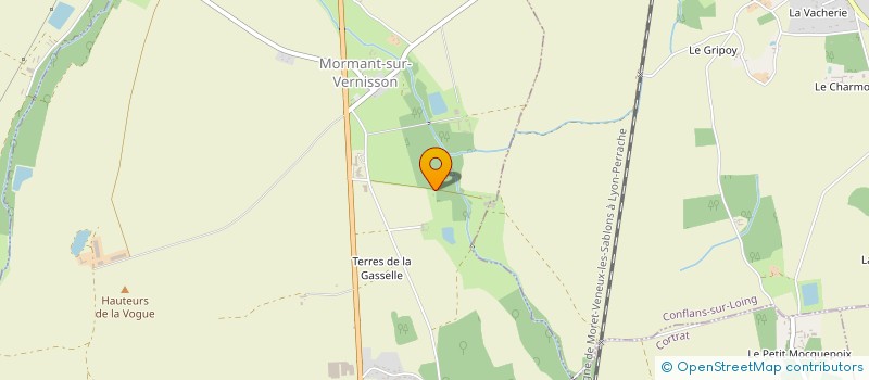 localisation de l'entreprise MADAME AMELIE CHARPENTIER à MORMANT-SUR-VERNISSON