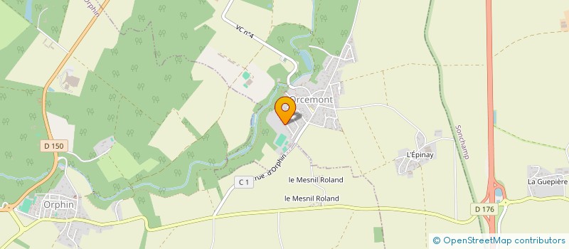 localisation de l'entreprise MADAME AMELIE CHARPENTIER  ORCEMONT