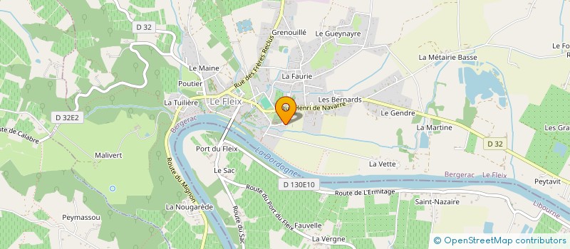 localisation de l'entreprise MADAME AMELIE CHARRIERE à LE FLEIX