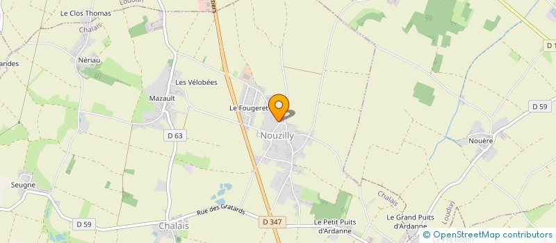 localisation de l'entreprise MADAME AMELIE CHARRUAU à CHALAIS