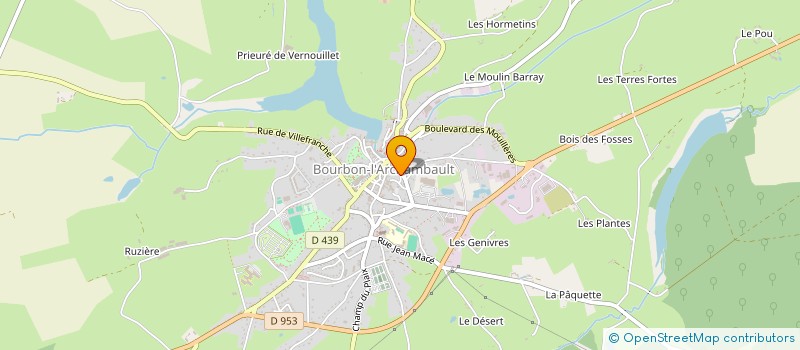 localisation de l'entreprise MADAME AMELIE CHATARD  BOURBON-L'ARCHAMBAULT